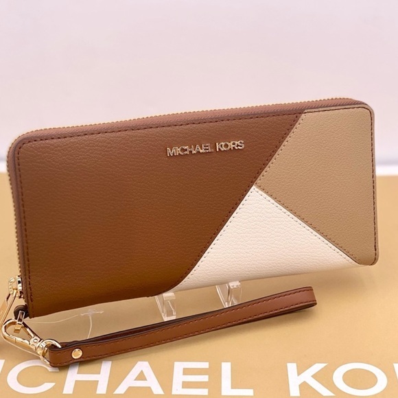 Michael Kors Large Continental Wallet Wristlet Luggage Multi - Picture 6 of 10